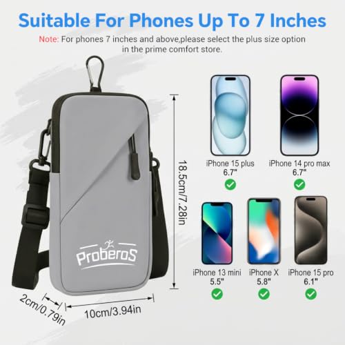 Image of Proberos Phone Holder Armband Crossbody Holster Waterproof for Running