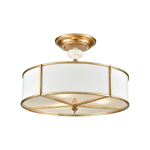 One-Day Sale: Up to 60% Off Elk Lighting 33052/3 Ceramique 3 Antique Gold Leaf Semi Flush Mount One-Day Sale: Up to 60% Off Elk Lighting 33052/3 Ceramique 3 Antique Gold Leaf Semi Flush Mount