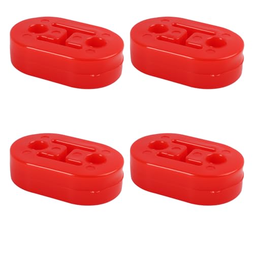 Trpoey - 4 Pièces Cintre Support D'échappement de Voiture 2 Trous, Supports Universels en Caoutchouc 2 Trous 12 mm pour pot D'échappement de Voiture Caoutchouc pour la Plupart Des Voitures
