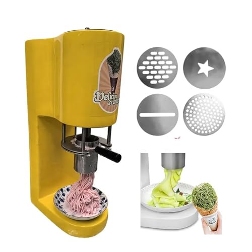 Flatpincololee 4-in-1 Eiscreme Dessertmaker Gelb