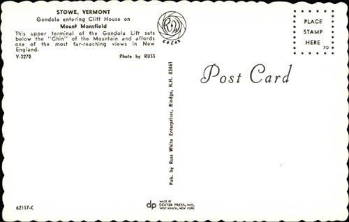 Miniatura 2 de Mount Mansfield - Gondola Entering Cliff House Stowe, Vermont VT Original Vintage Postcard