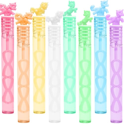 32 Piece Mini Unicorn Bubble Wand with Gift Box, Pastel Unicorn Party Favors for Kid, Toddler Girl Birthday Parties Decoration, Goodie Bag Stuffers Supplies, Bubbles Gift Toy Bulk, Carnival Prizes - Image 6