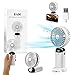 Ventilateur à Main USB, Mini Ventilateur Portable Rechargeable 4000 mAh, Ventilateur D'aromathérapie Pliable, Ventilateur Silencieux Réglable à 5 Vitesses pour Bureau, Maison, Extérieur, Voyage