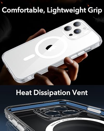 ESR for iPhone 14 Pro Max case, Translucent Matte Case, Compatible with MagSafe, Military-Grade Protection, Classic Series, Clear - image 6