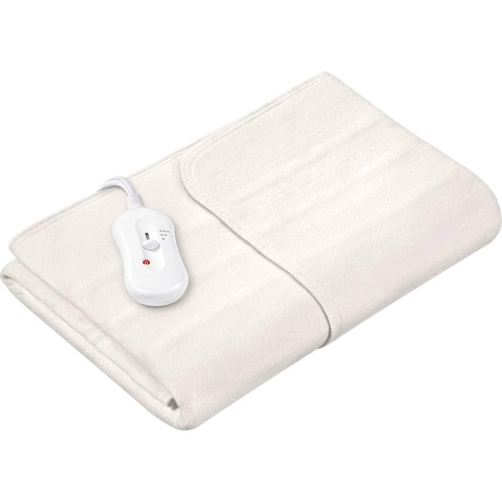 Sanitas SWB 20 surmatelas chauffant électrique avec 3 niveaux de température - Interrupteur amovible - Lavable en machine - Chauffe-matelas pour lit avec fixation facile - Beige - 150 x 80 cm