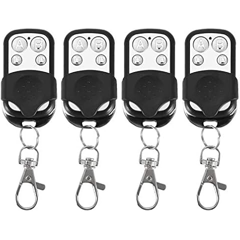 4pcs Electric Cloning Universal Gate Garage Door Opener Remote Control Fob 433mhz Replacement Key Fob HS641 Cover