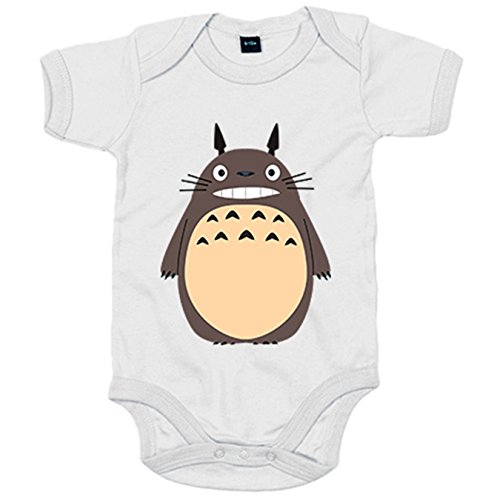 Body bébé Totoro 6-12 meses blanc