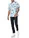 Amazon Essentials Men's Regular-Fit Short-Sleeve Print Shirt, Blue Floral Print, X-Large