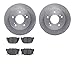 Dynamic Friction Company Rear Brake Rotors with 5000 Advanced Brake Pads 6502-67314