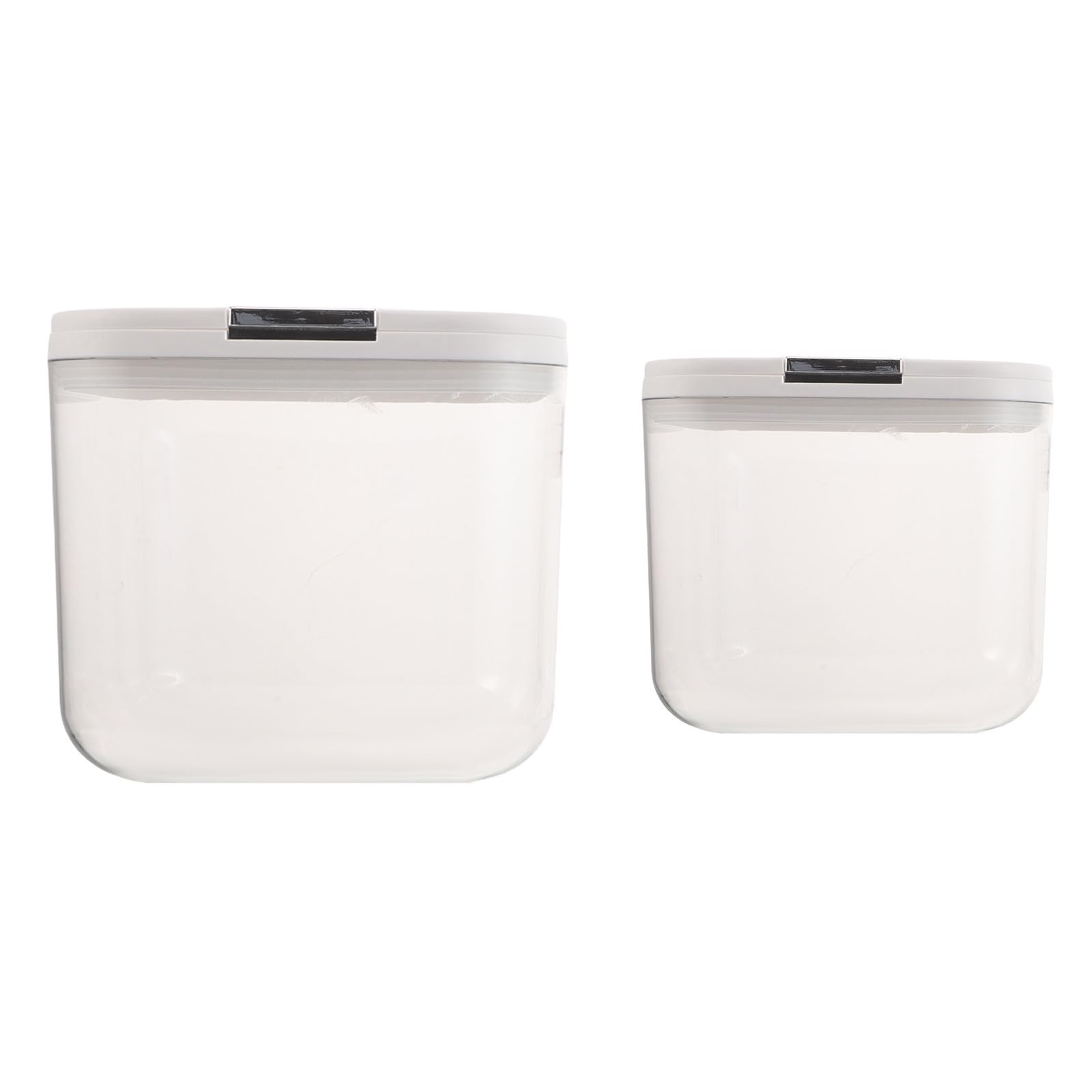 2 Sätze Transparente Waschmittel Aufbewahrungsbox mit Druckdeckel 2