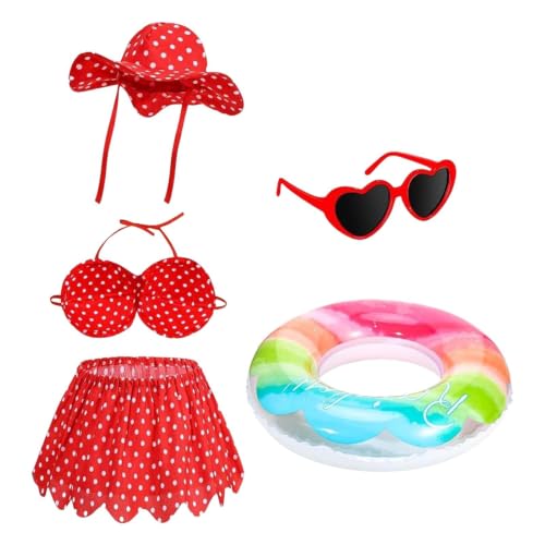 Vêtements de déguisement d'oie de pelouse et bikini pour statue de patio