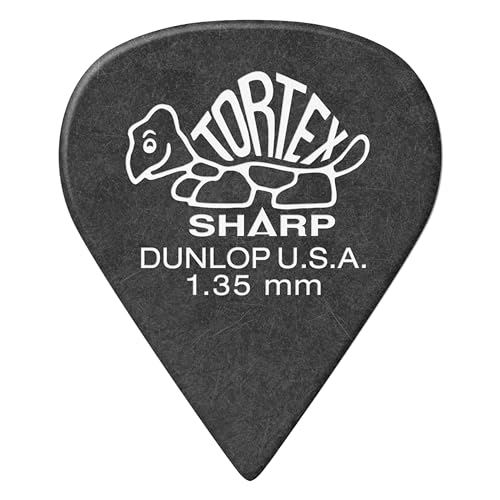 Médiators Tortex Sharp 135 noir Dunlop plectre guitare électrique - 3