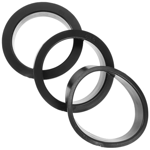Ipetboom 3 Anillos de Goma de Repuesto Aplicables para Filtros de Aire Cónicos de 76 MM Adaptadores de Rendimiento para Motor Tamaños 76-70 MM 76-63 MM y 76-60 MM Accesorios