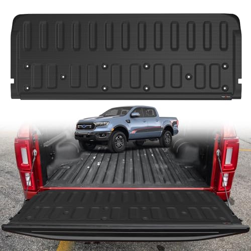 Image of TripleAliners Truck Mat Compatible with 2019-2023 Ford Ranger Accessories, Tailgate Mat Custom Fit All Weather Protection Pickup Liner