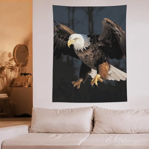 Tapisserie murale 3D aigle : solution déco rapide sans percer - 6