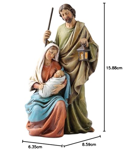 Joseph's Studio 6-Inch Holy Family Figurine, Multicolor, 6.25" - Image 3