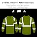 VENDACE Safety Reflective High Visibility Long Sleeve Shirts with Hood Class 3 Hi Vis Construction Breathable Work Shirts for Men(Yellow,XL)