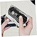 Mikikit 6pcs Audio Cassette Case Cassette Tape Holder Storage Rack for Retro Music Car Audio Tape Storage Cases