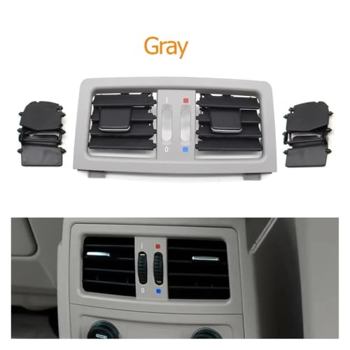 Panel de cubierta para salida de aire trasera con rejilla orientable para BMW E60 E61 2