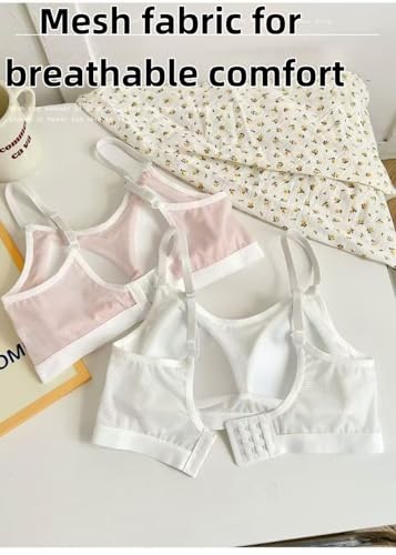 5Packs Teenager Girls,Training Bras for Girls 12-18,Kids Bra,Youth Sports Bra3