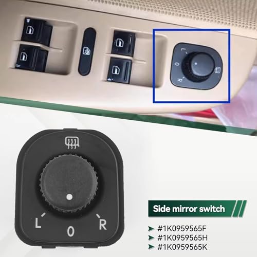 Bouton de commande rétroviseur VW Jetta III 1K2 commande électrique 1K0959565H - 2