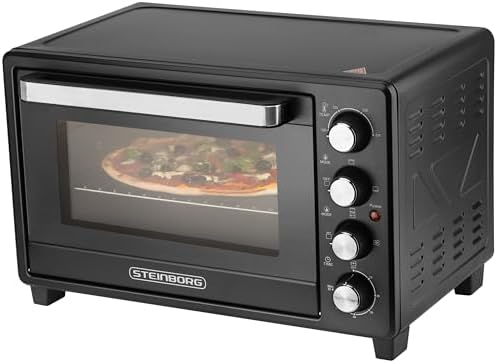 Steinborg Mini four de 35 l avec chaleur tournante et tournebroch...