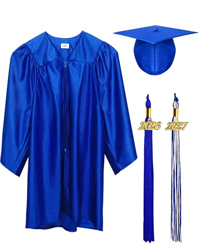LYDTICK Shiny Preschool Kindergarten Graduation Cap and Gown for Kids With 2026 2027 Tassels Charms