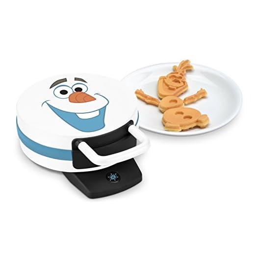 Disney Olaf Waffle Maker, 12"x5"x9", White