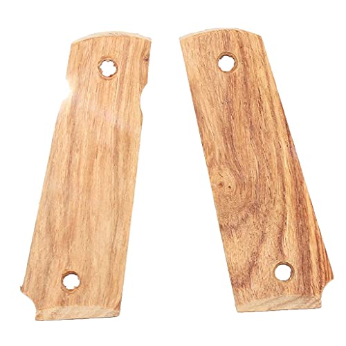 Airsoft Parts WE (WE-TECH) Real Wood Pistol Grip Cover For BELL ARMY AW WE KJ Tokyo Marui M1911 M.E.U SERIES 70 M45A1 WARRIOR GBB Pistol Light Brown