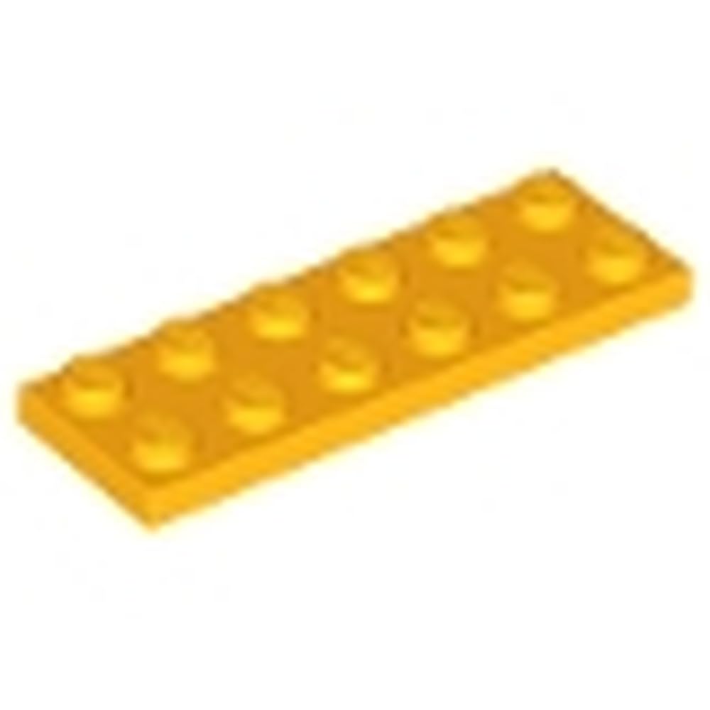 LEGO Plate 2 x 6 Part 3795 (Bright Light Orange, 10, count) — image 1