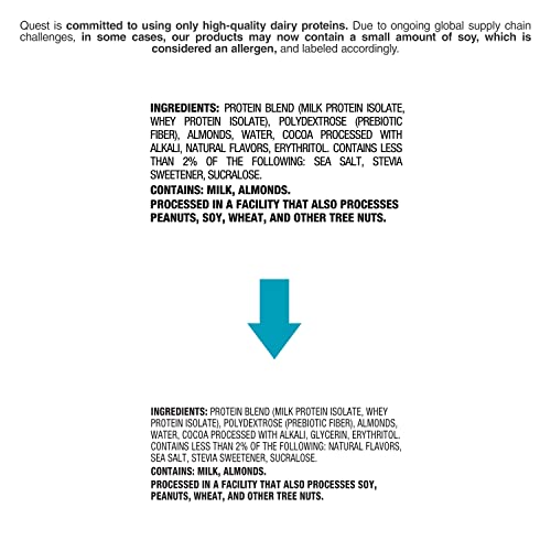 Quest Nutrition Chocolate Brownie Protein Bars, High Protein, Low Carb, Gluten Free, Keto Friendly, 12 Count