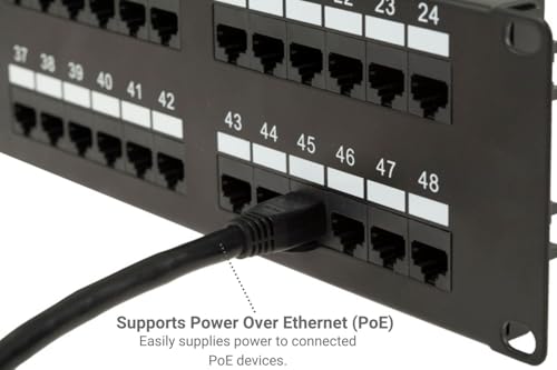 Cable Patch Ethernet Cat8 0.5 ft Negro RJ45 miniatura 6