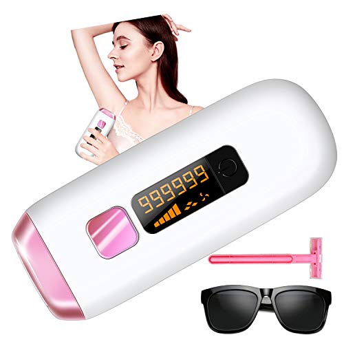 Laser Hair Removal Permanent IPL Hair Removal For Women and Man 999,999 Flashes Upgraded Professional Hair Remover Device Painless on Facial Body Hair Treatment for Wholebody Home Use
