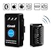 OBD2 Bluetooth 4.0 Kimood Nueva Versión Auto Diagnostico de Coche OBD2 Diagnosticos, Mini adaptador inalámbrico OBD2 Bluetooth para iPhone iOS Android Windows Symbian Tablet Smartphone, Negro