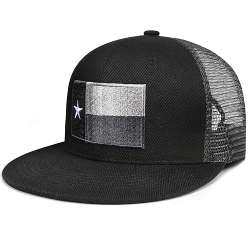 Image of Adjustable State Flag Trucker Hat Mesh Baseball Cap with Embroidered Patch for Men Women