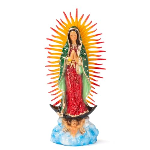 FANMEX - Fantastik Fantastik - Figura Religiosa Mexicana - Estatua Virgen de Guadalupe 17 cm