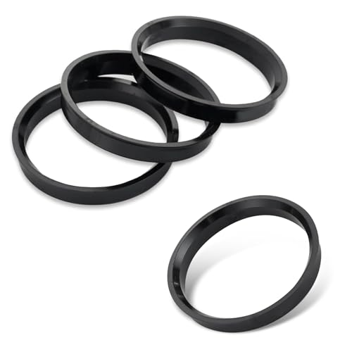Neferta 4 PCS Car Wheel Hub Center Ring, 73.1mm-60.1mm Vehicle Wheel Hub Gap Filling and Vibration Elimination Adapter Ring, Replacement Modification Accessories, Compatible with Lexus (Black)