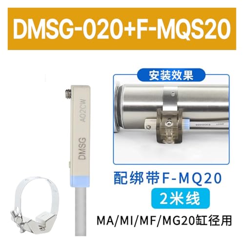 Evite paradas con el sensor magnético DMSG y correa MQS20 para CMSE-020 2