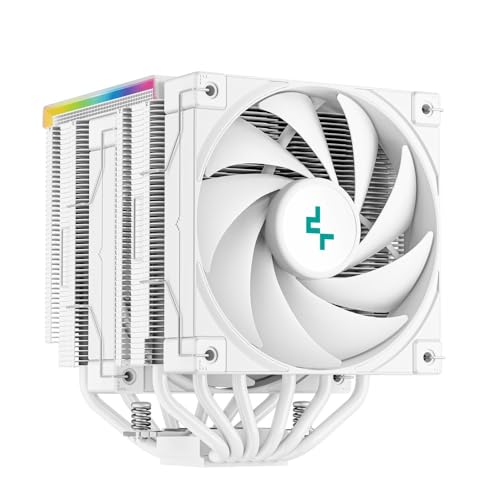 Image of Deepcool AK620 DIGITAL WH 120mm CPU Cooler /CPU Fan - White | Support Intel - LGA2066 /2011-v3 /2011 /1700 /1200 /1151 /1150 /1155 & AMD - AM5 /AM4 - R-AK620-WHADMN-G