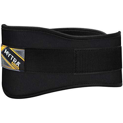 Mytra 6 inch N8 Weight Lifting Curved Belt (Black, X-Large) – Image 5