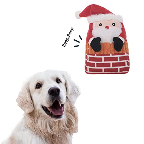 Image of Laifug Christmas Dog Toys, containing rustling Paper Pieces to Attract Pets, Interactive Plush chew Toys Suitable for Small, Medium and Large Dogs, Relieving Canine Anxiety.
