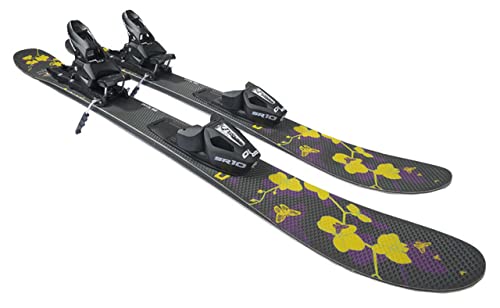 GPO Snowblade Orchidee - Esquís cortos, incluye fijaciones de seguridad Tyrolia SR10, 99 cm de longitud, para hombre y mujer