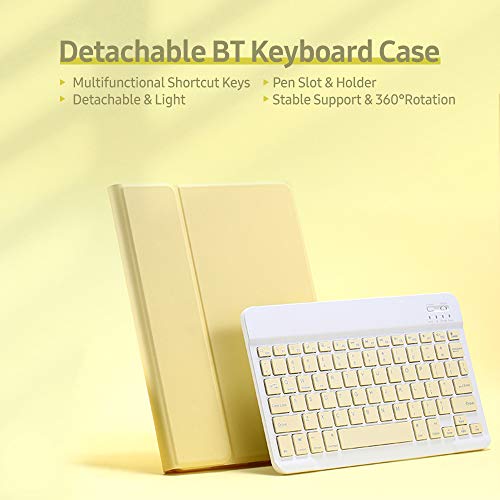 Domary Capa de teclado BT destacável com slot de caneta elástica compatível com iPad Pro11 2018/2020