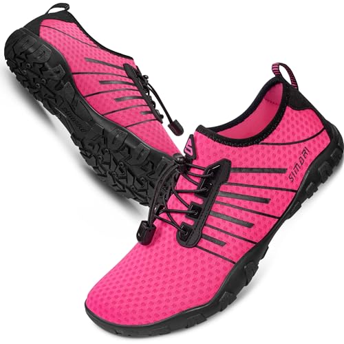 Image of SIMARI Water Shoes for Women Men - Barefoot Quick-Dry Aqua Socks | Lightweight Swim Shoes for Surfing, Swimming, Beach Sports, Kayaking, Diving | Non-Slip Design