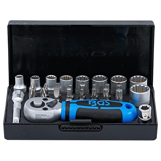 BGS 2143 | Steckschlüssel-Satz | 28-tlg. | Antrieb 6,3 mm (1/4") | inkl. Hartschalen-Kassette