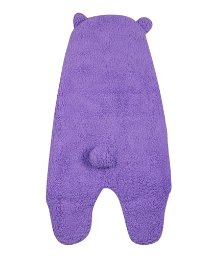 Image of New Born Multi-Purpose Baby Boy's and Baby Girl's Blanket and Sleeping Bag (Purple, 0-6 Months)