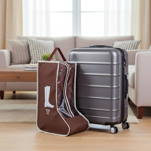 2 Stück Stiefeltasche Reitstiefel Schuhbeutel Schuhtasche Reitstiefeltasche Reittasche Stiefelspanner Reitstiefel Schuhtasche Reise mit Tragegriff Oben für Zuhause und Reisen