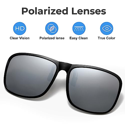 SULIVES-Polarized-Clip-On-Sunglasses-for-Men-Women-Anti-Glare-UV400-Protection-Flip-Up-Sunglasses-for-Driving-Travel-Outdoor-Sport