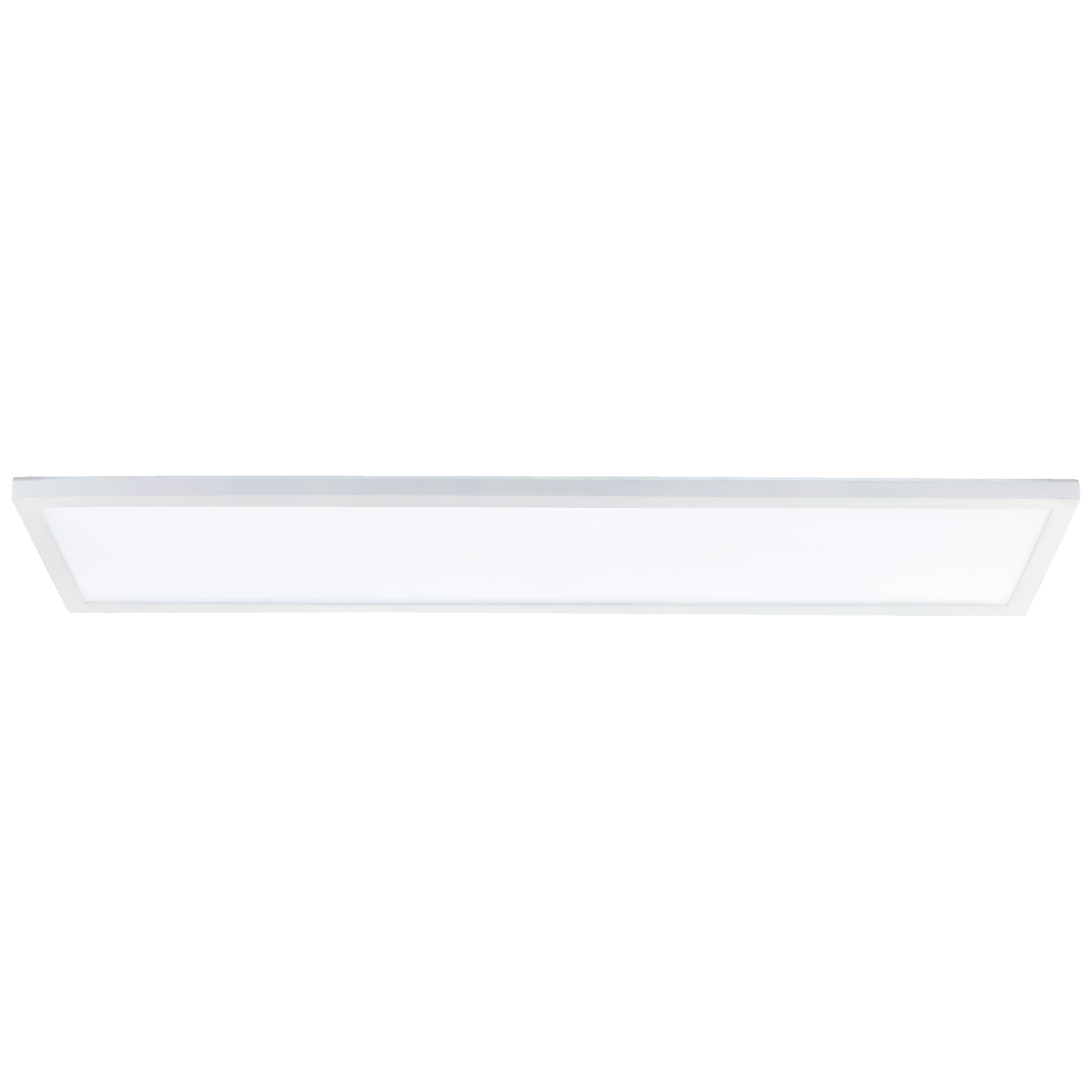 Pannello LED brillante a plafone | 25 x 96 cm | pannello a parete e a plafone con funzione di memoria e timer | dimmerabile tramite telecomando | CCT | 3000 lm | 3000-6500 K | in plastica bianca