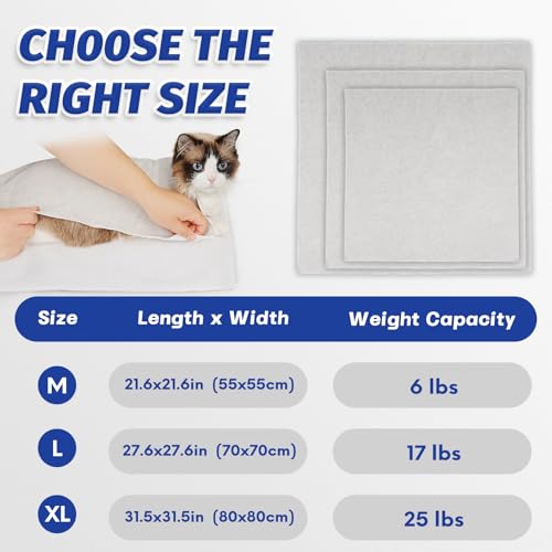 Image of Supet Cat Wrap for Cutting Nails, Self-Adhesive Cat Grooming Wrap, Anti-Scratch Cat Wrap for Grooming, Ideal for Medicine, Nail Clipping, Teeth Brushing, Ear Cleaning